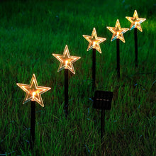 Pack of 5 Solar Powered Outdoor Decorative Stake Lights