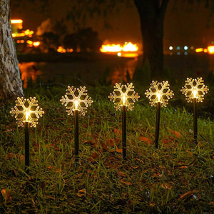 Pack of 5 Solar Powered Outdoor Decorative Stake Lights