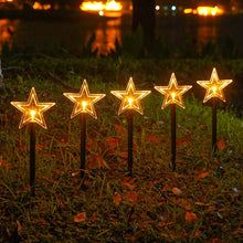 Pack of 5 Solar Powered Outdoor Decorative Stake Lights