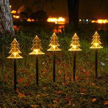 Pack of 5 Solar Powered Outdoor Decorative Stake Lights