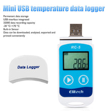 USB LCD Display Screen Temperature Data Logger Recorder