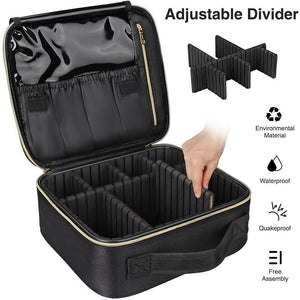 Travel Beauty Box Make Up Organizer with Adjustable Compartment