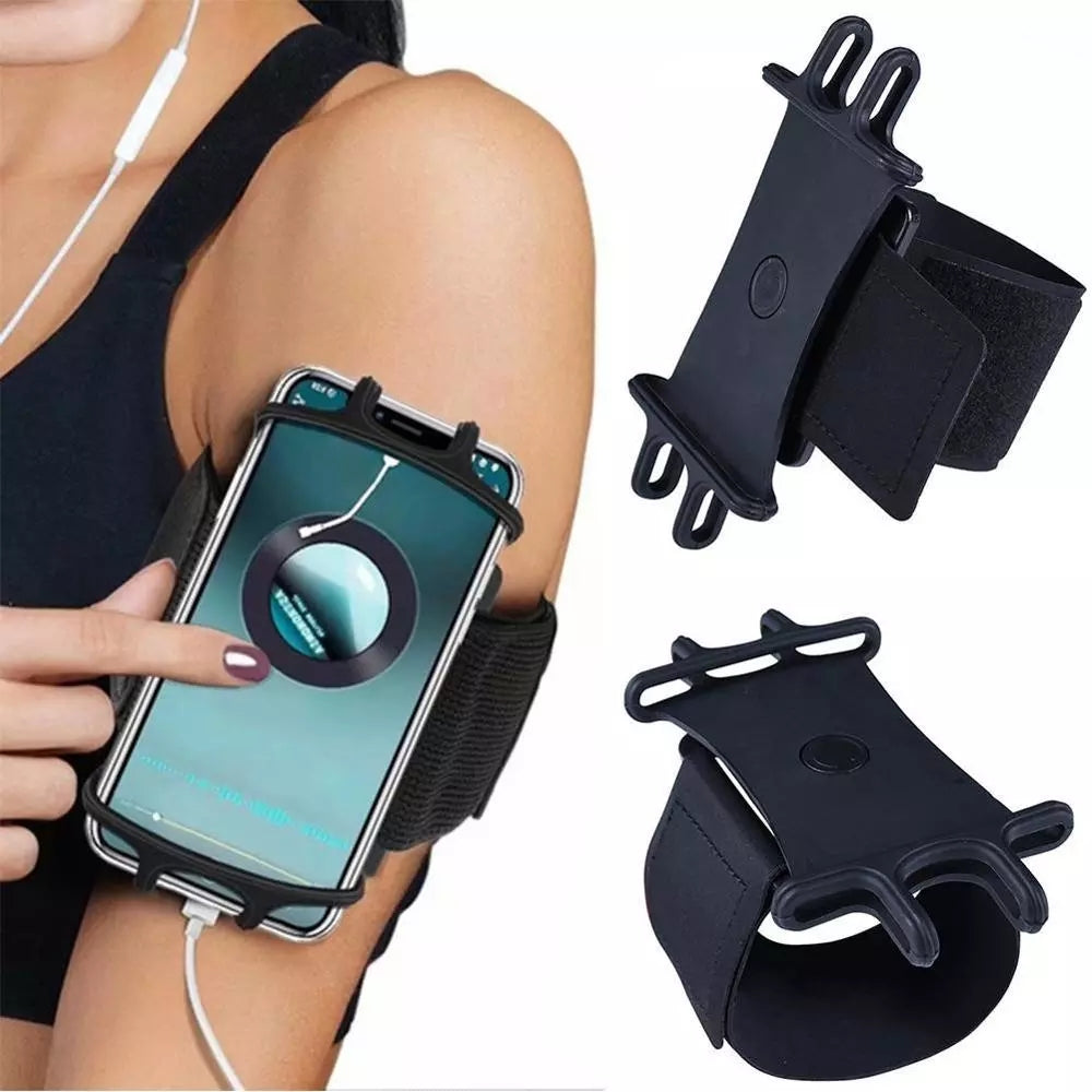 360°Rotatable Detachable Running Wristband Cell Phone Holder