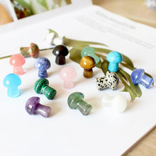 8pcs Mini Crystal Mushroom Gemstone Sculpture