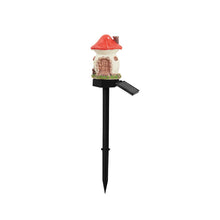 Solar Powered Resin Mushroom House Light