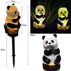 Solar Panda Courtyard Lights