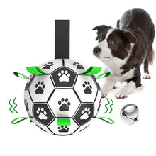 Interactive Training Dog Football Toy with Grab Tabs