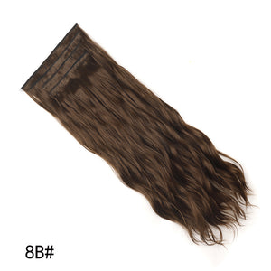 Extension Long Wavy Full Head Clip in Hair Extension Synthetic Fiber Hair Pieces for Women