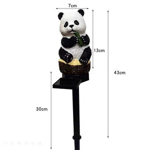 Solar Panda Courtyard Lights