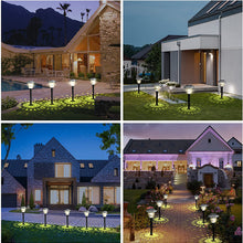 Colored Solar Pathway Garden Lights for Walkway Yard Path