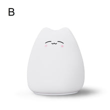 LED Silicone Colorful Cute Kitten Lamp