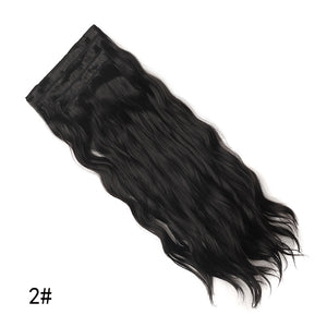 Extension Long Wavy Full Head Clip in Hair Extension Synthetic Fiber Hair Pieces for Women