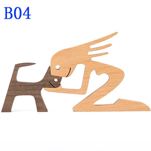 Handmade Wood Figurine Decor