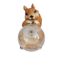 Garden Decor Squirrel Art LED Solar Lights