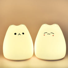 LED Silicone Colorful Cute Kitten Lamp