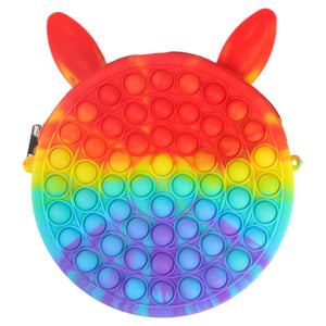 Cute Bag Rainbow Push Bubble Fidget Toys