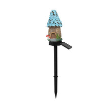 Solar Powered Resin Mushroom House Light