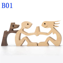 Handmade Wood Figurine Decor