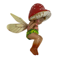 Mini Sleeping Mushroom Fairy Statue