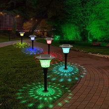 Colored Solar Pathway Garden Lights for Walkway Yard Path
