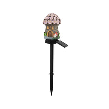 Solar Powered Resin Mushroom House Light