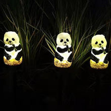 Solar Panda Courtyard Lights