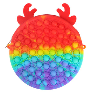 Cute Bag Rainbow Push Bubble Fidget Toys