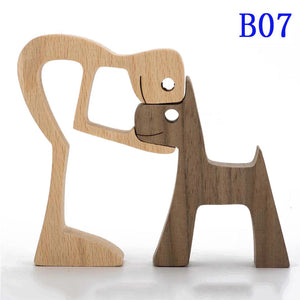 Handmade Wood Figurine Decor