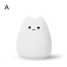 LED Silicone Colorful Cute Kitten Lamp