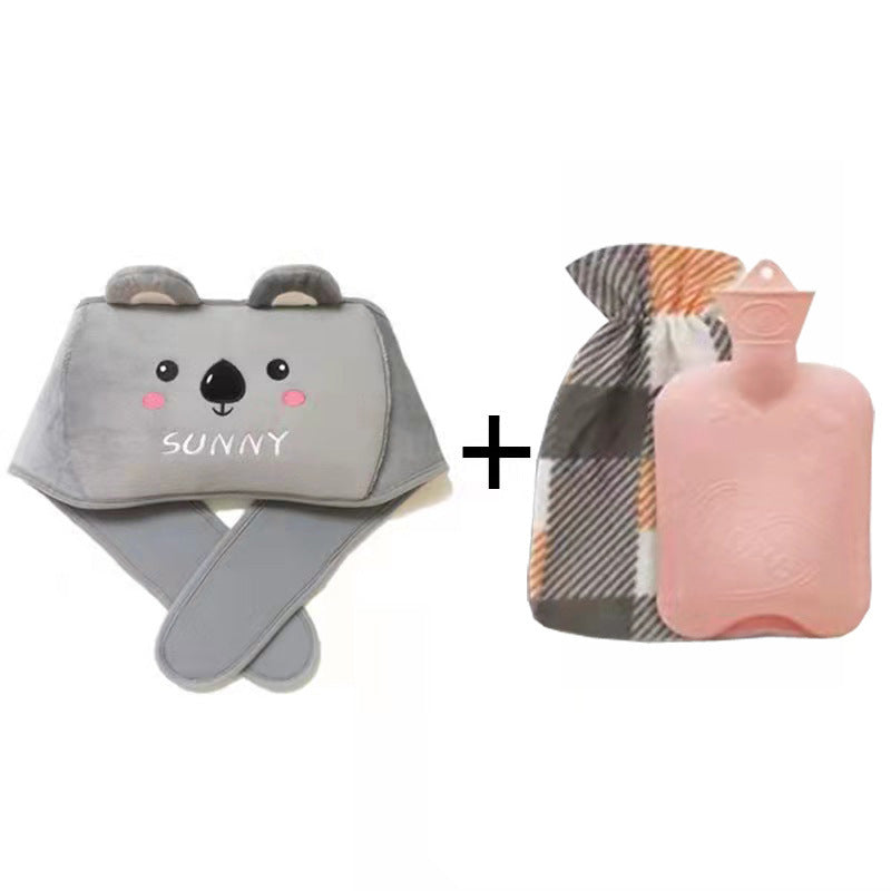 Warm Water Bag with Soft Waist Cover