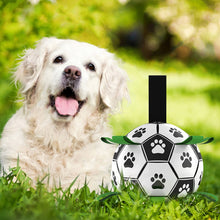Interactive Training Dog Football Toy with Grab Tabs
