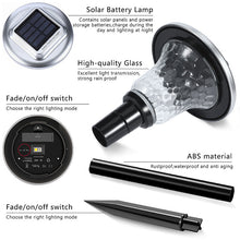 Colored Solar Pathway Garden Lights for Walkway Yard Path
