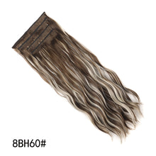 Extension Long Wavy Full Head Clip in Hair Extension Synthetic Fiber Hair Pieces for Women