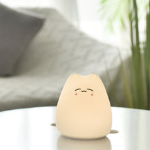 LED Silicone Colorful Cute Kitten Lamp