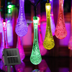 Solar Powered Outdoor Fairy LED Droplight