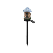 Solar Powered Resin Mushroom House Light