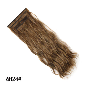Extension Long Wavy Full Head Clip in Hair Extension Synthetic Fiber Hair Pieces for Women