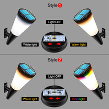 Modern Waterproof Color Changing Outdoor Solar Wall Lights