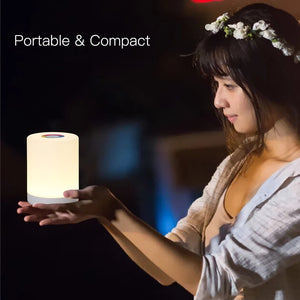 USB Rechargeable Touch Control LED Bedroom Night Lamp