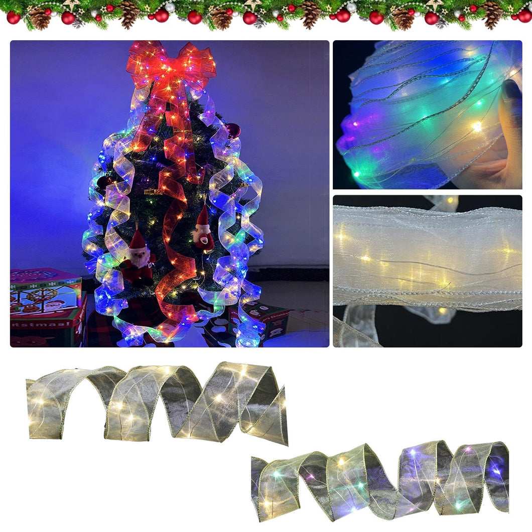 5/10M Christmas Ribbon Fairy Lights