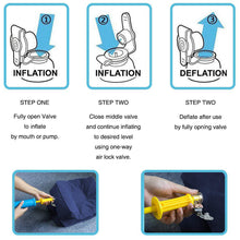 Inflatable Portable Foot Rest with Storage Bag