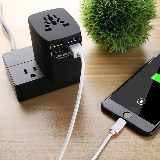 Universal Travel Adapter for AU, EU, US & UK - Groupy Buy