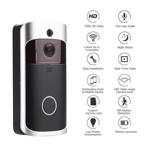 HD Smart WiFi Security Video Doorbell With 18650 Battery - Groupy Buy