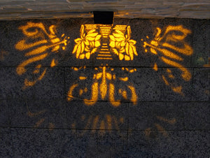 Decorative Solar Fence Wall Light