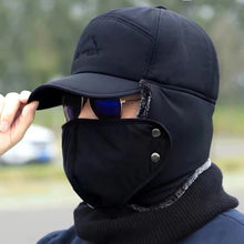 Men's Ear Protection Face Bomber Hat