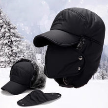 Men's Ear Protection Face Bomber Hat