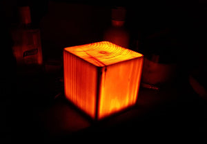 Translucent Wooden LED Touch Night Lamp