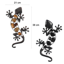 Metal Gecko Outdoor Wall Decor