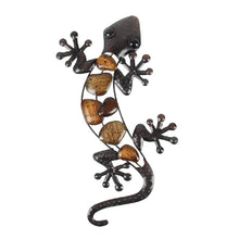 Metal Gecko Outdoor Wall Decor