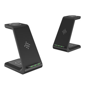 10W 3-In-1 Fast Charge Wireless Charger Dock For iPhone 11 Pro SE2, Apple Watch, AirPods Pro